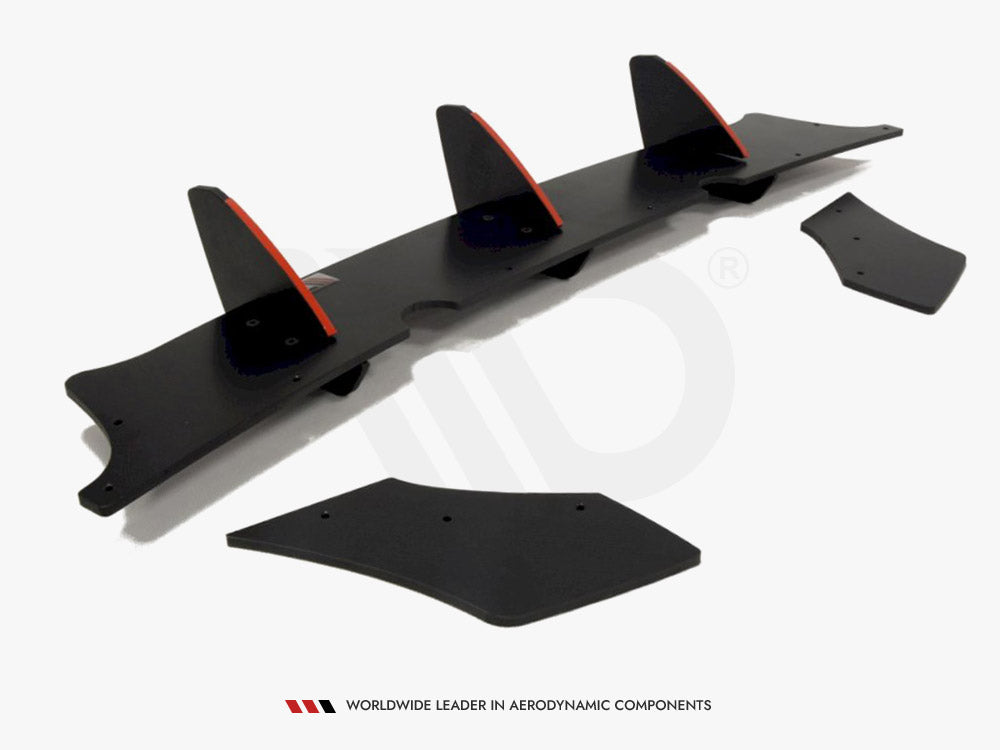 Rear Diffuser & Rear Side Splitters VW Golf MK6 GTI / 35TH