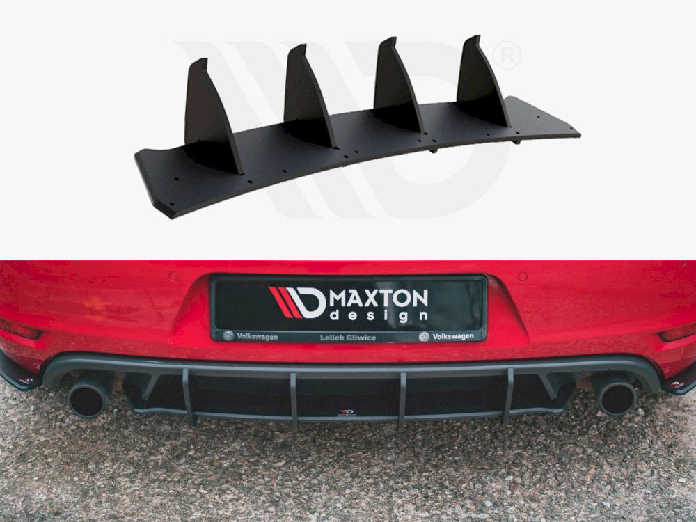 Racing Durability Rear Diffuser V2 VW Golf GTI MK6 (2008-2012)