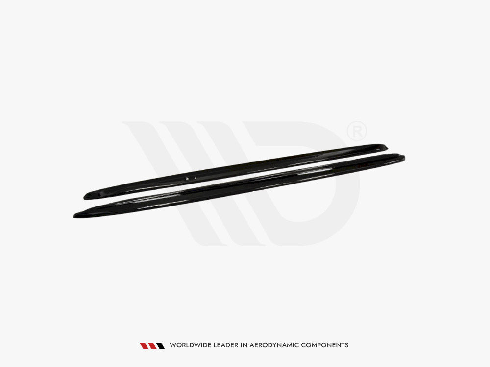 Side Skirts Diffusers compatible with Audi S4 B5 - Textured