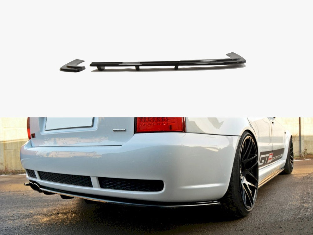 Rear Splitter (Vertical Bar) compatible with Audi RS 4 B5 - Carbon Look