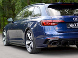 Rear Side Splitters Audi RS4 B9 Avant (2017-2019)