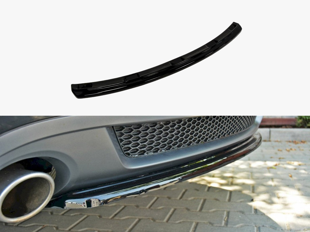 Central Rear Splitter compatible with Audi A5 S Line 8T - Carbon Look