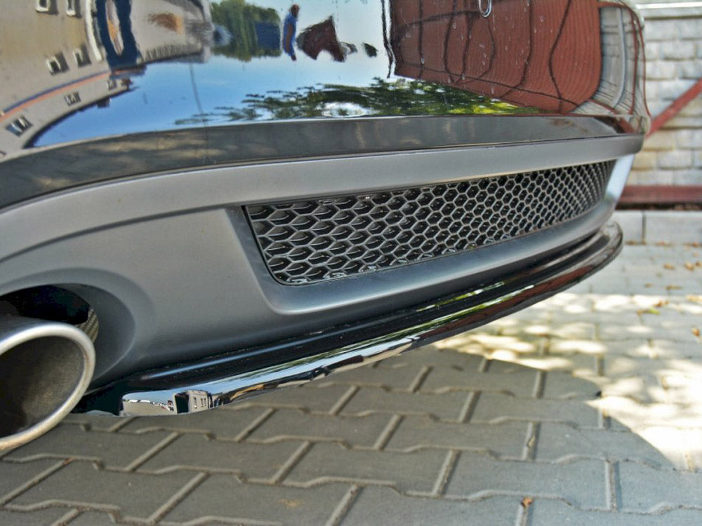 Central Rear Splitter compatible with Audi A5 S Line 8T - Carbon Look