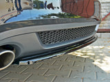 Central Rear Splitter compatible with Audi A5 S Line 8T - Carbon Look