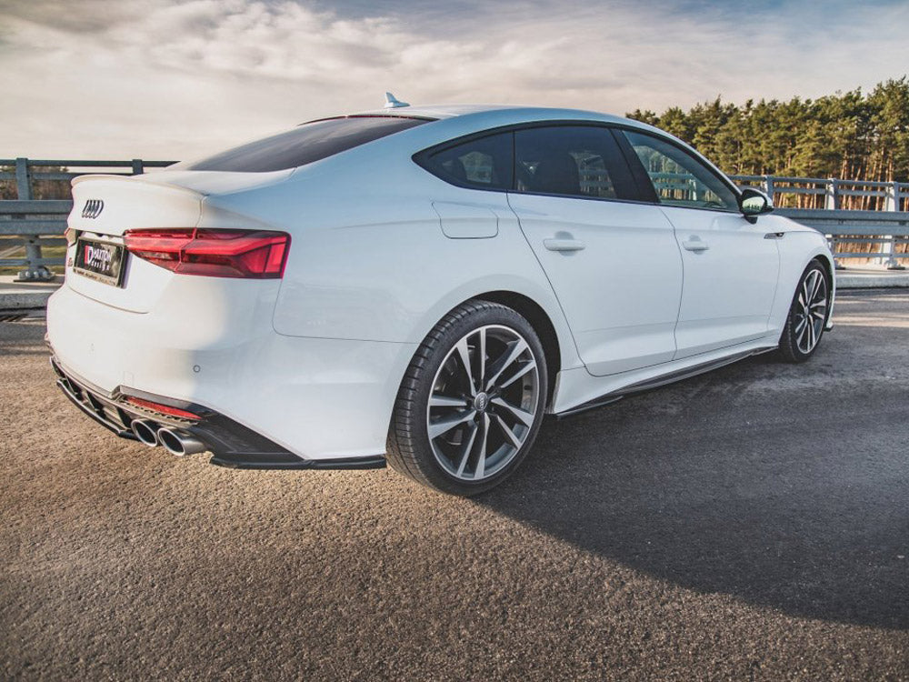 Side Skirts Diffusers compatible with Audi S5 / A5 S Line Sportback F5 Facelift