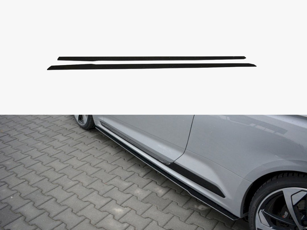 Racing Side Skirts Diffusers compatible with Audi RS 5 F5 Coupe