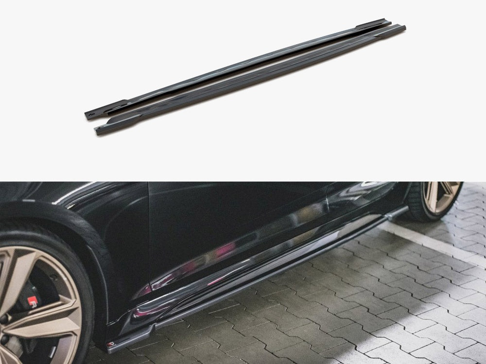 Side Skirts Diffusers compatible with Audi RS 5 Sportback F5 Facelift