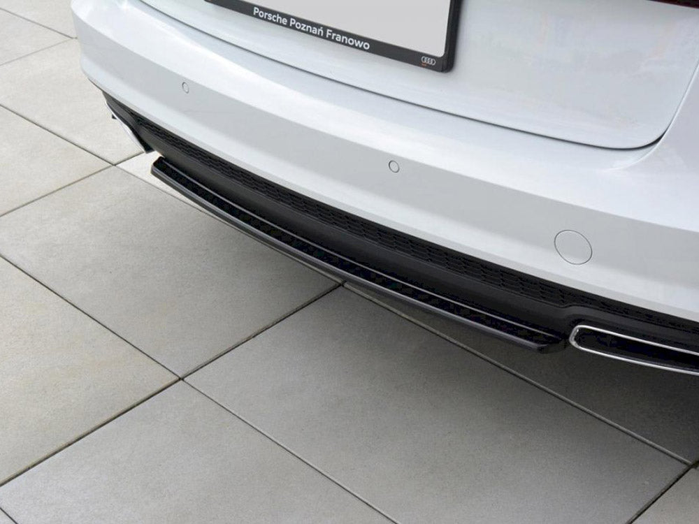 MAXTON DESIGN Central Rear Splitter Audi A6 S-Line C7 FL