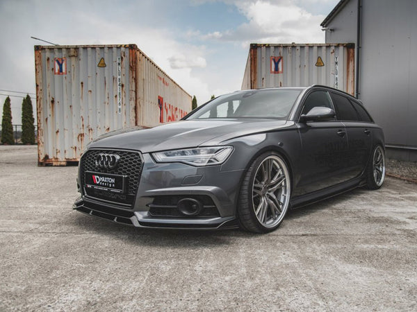 MAXTON DESIGN Front Splitter Audi S6 / A6 S-Line C7 FL