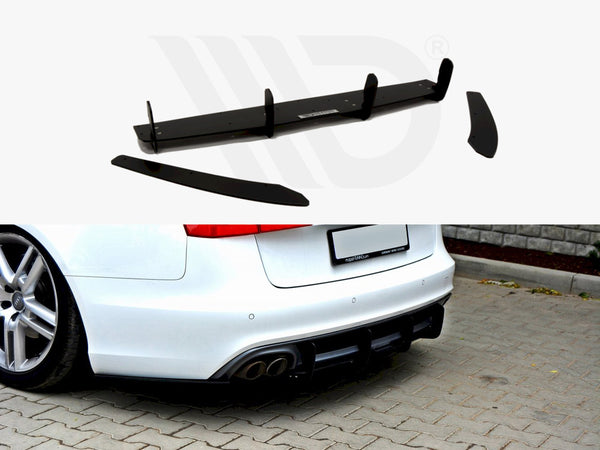 Audi A6 C7 S-line Avant (2.0 TDI) Rear Diffuser & Rear Side Splitters (2011-2014)