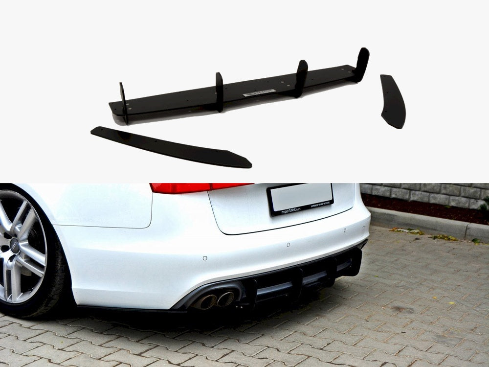 Rear Diffuser &amp; Rear Side Splitters compatible with Audi A6 S Line C7