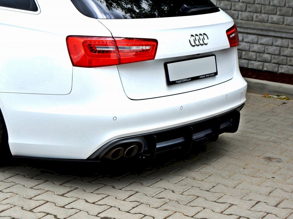 Rear Diffuser &amp; Rear Side Splitters compatible with Audi A6 S Line C7