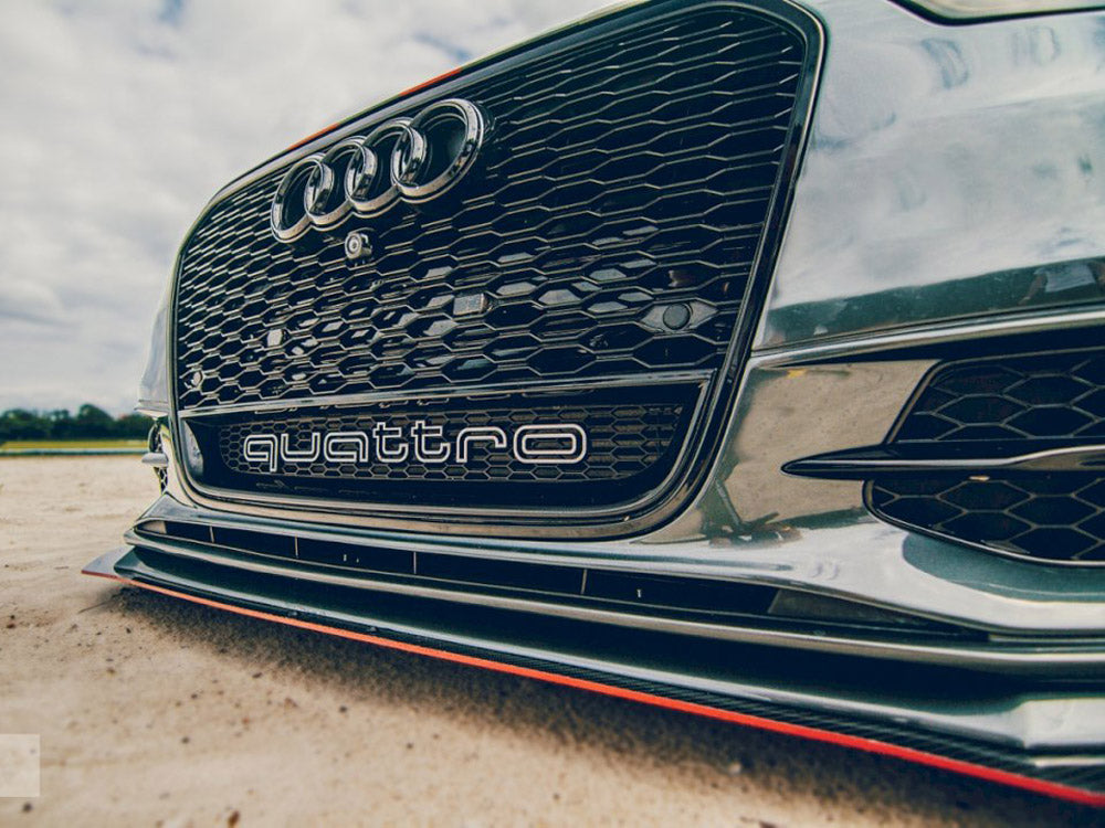 MAXTON DESIGN Front Racing Splitter Audi S6 / A6 C7 S-line (2 Splitters = 1 SET) (2011-2014)