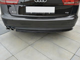 Rear Side Splitters compatible with Audi A6 C7 - Textured