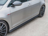 Maxton Racing Side Skirt Splitters VW Golf Mk7 GTI