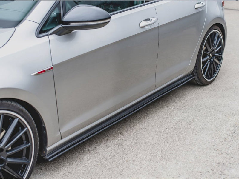 Maxton Racing Side Skirt Splitters VW Golf Mk7 GTI