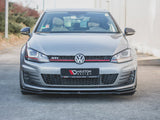 Front Splitter V.2 compatible with Volkswagen Golf GTI / GTD Mk7