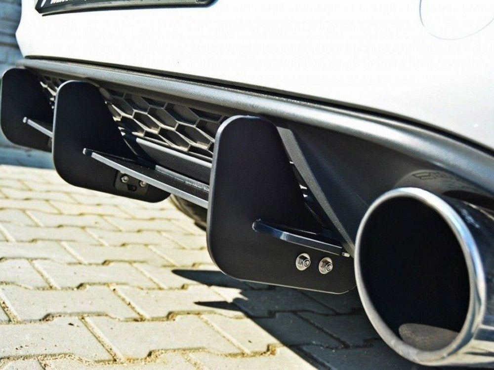Rear Diffuser &amp; Rear Side Splitters compatible with Volkswagen Golf GTI Mk7