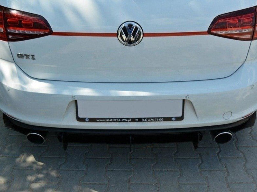 Rear Diffuser &amp; Rear Side Splitters compatible with Volkswagen Golf GTI Mk7