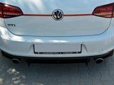 Rear Diffuser &amp; Rear Side Splitters compatible with Volkswagen Golf GTI Mk7