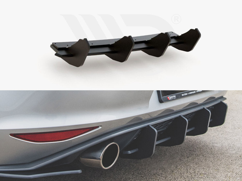 Maxton Racing Rear Diffuser V.2 VW Golf Mk7 GTI