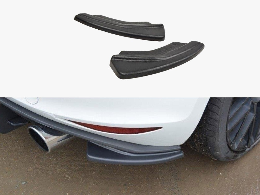 Rear Side Splitters compatible with VW Golf 7 GTI (2013-2016) Carbon Look