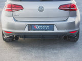 Rear Side Splitters V2 compatible with VW Golf 7 GTI (2013-2016) Carbon Look