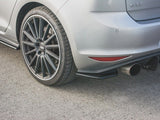Rear Side Splitters V2 compatible with VW Golf 7 GTI (2013-2016) Carbon Look