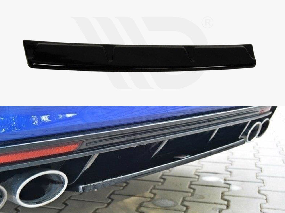 MAXTON DESIGN Central Rear Splitter VW Golf MK7 R Estate (Without A Vertical BAR) (2013-2016)