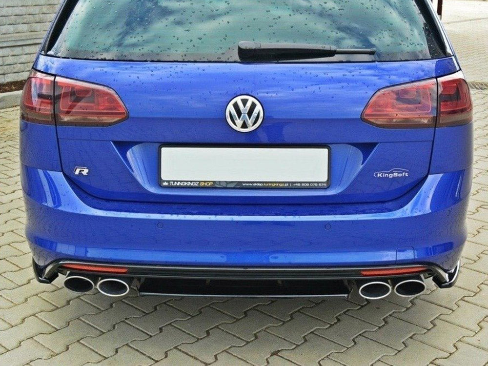 MAXTON DESIGN Central Rear Splitter VW Golf MK7 R Estate (Without A Vertical BAR) (2013-2016)