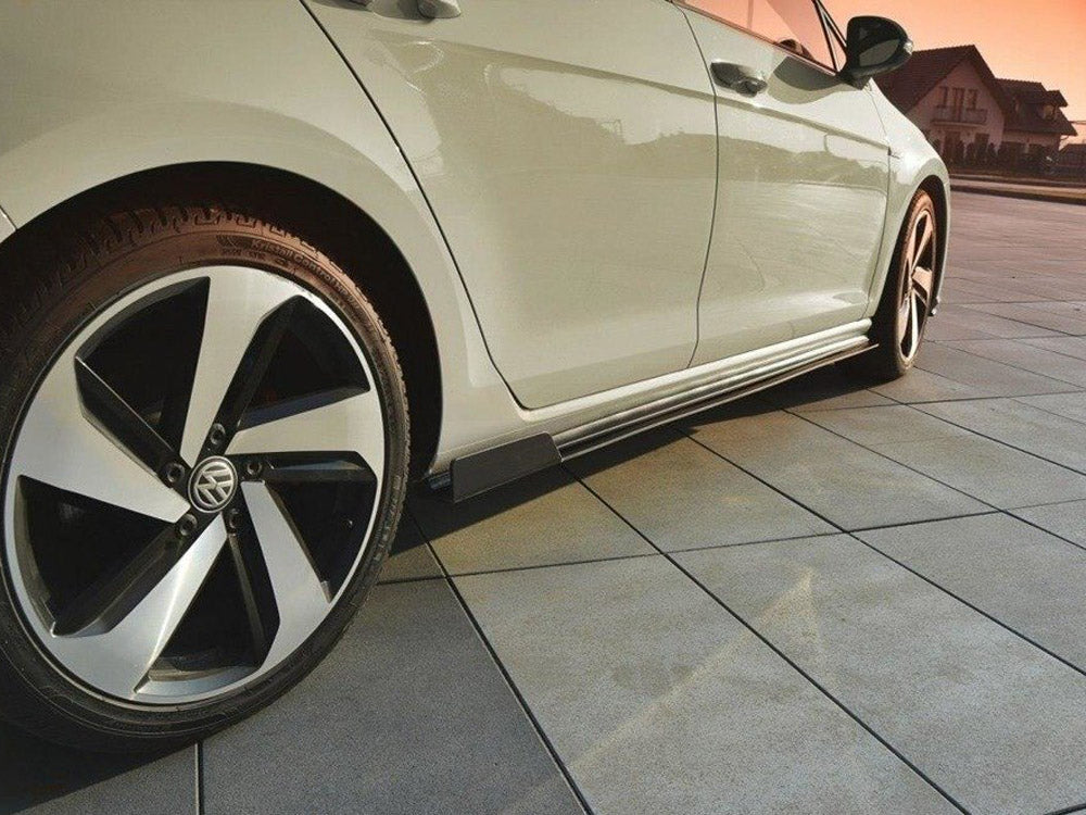 Racing Side Skirt Diffusers compatible with Volkswagen Golf GTI Mk7 Facelift
