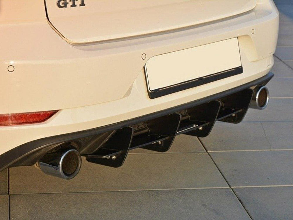 Rear Diffuser compatible with VW Golf GTI 7.5 (2017-19)