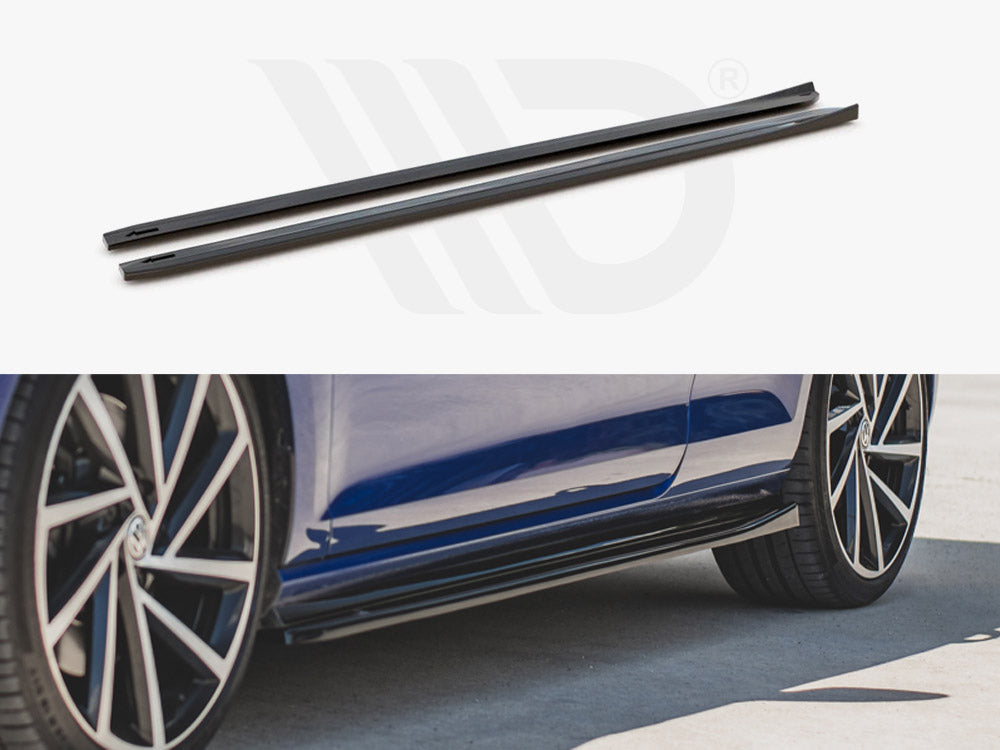 Side Skirts Diffusers V.4 VW Golf 7 R / R-Line Facelift