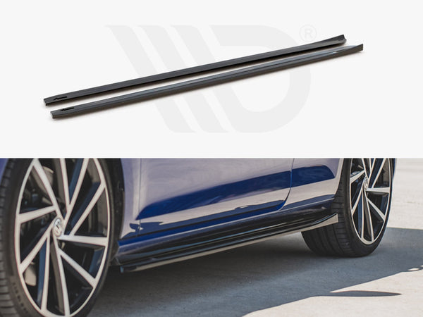 Side Skirts Diffusers V.4 VW Golf 7 R / R-Line Facelift