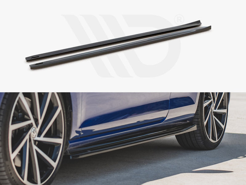 Side Skirts Diffusers V.4 VW Golf 7 R / R-Line Facelift