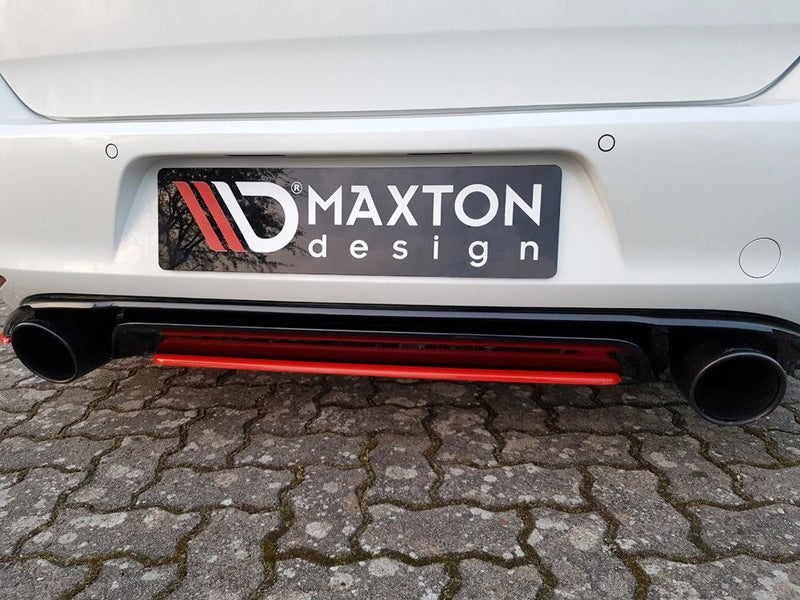 MAXTON DESIGN Central Rear Splitter VW Golf MK7 GTI Clubsport (2016-2017)