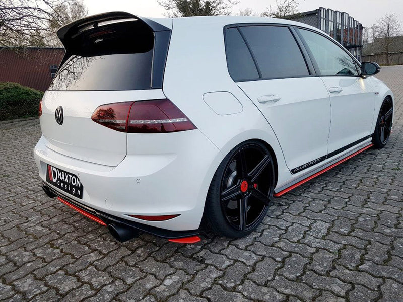 MAXTON DESIGN Central Rear Splitter VW Golf MK7 GTI Clubsport (2016-2017)
