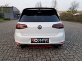 MAXTON DESIGN Central Rear Splitter VW Golf MK7 GTI Clubsport (2016-2017)