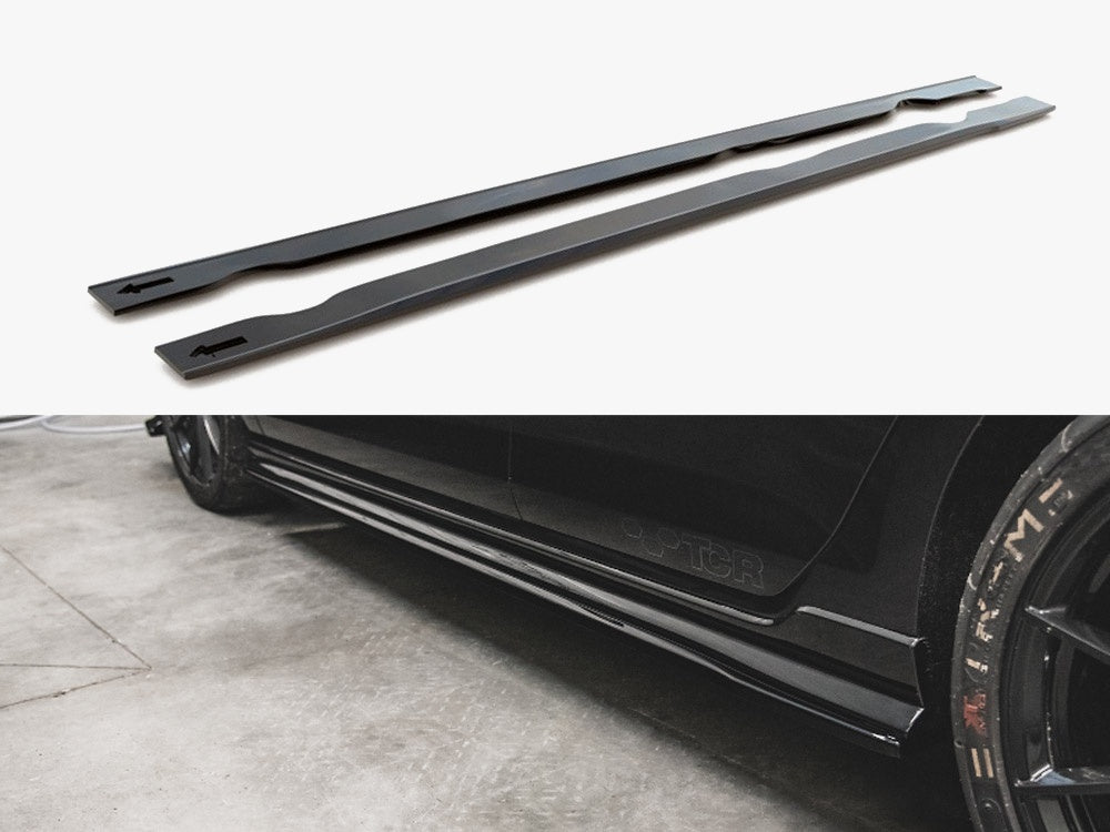 Side Skirt Diffusers compatible with Volkswagen Golf GTI TCR Mk7 Facelift