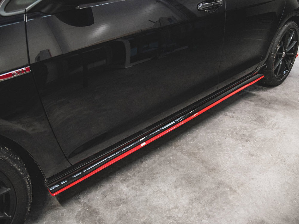Side Skirt Diffusers compatible with Volkswagen Golf GTI TCR Mk7 Facelift