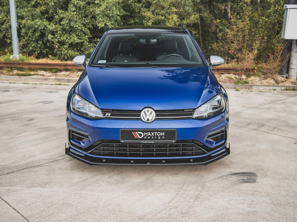 Maxton Racing Front Splitter + Flaps VW Golf 7 R / R-Line Facelift