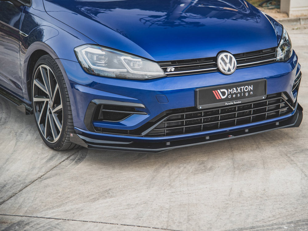 Maxton Racing Front Splitter + Flaps VW Golf 7 R / R-Line Facelift