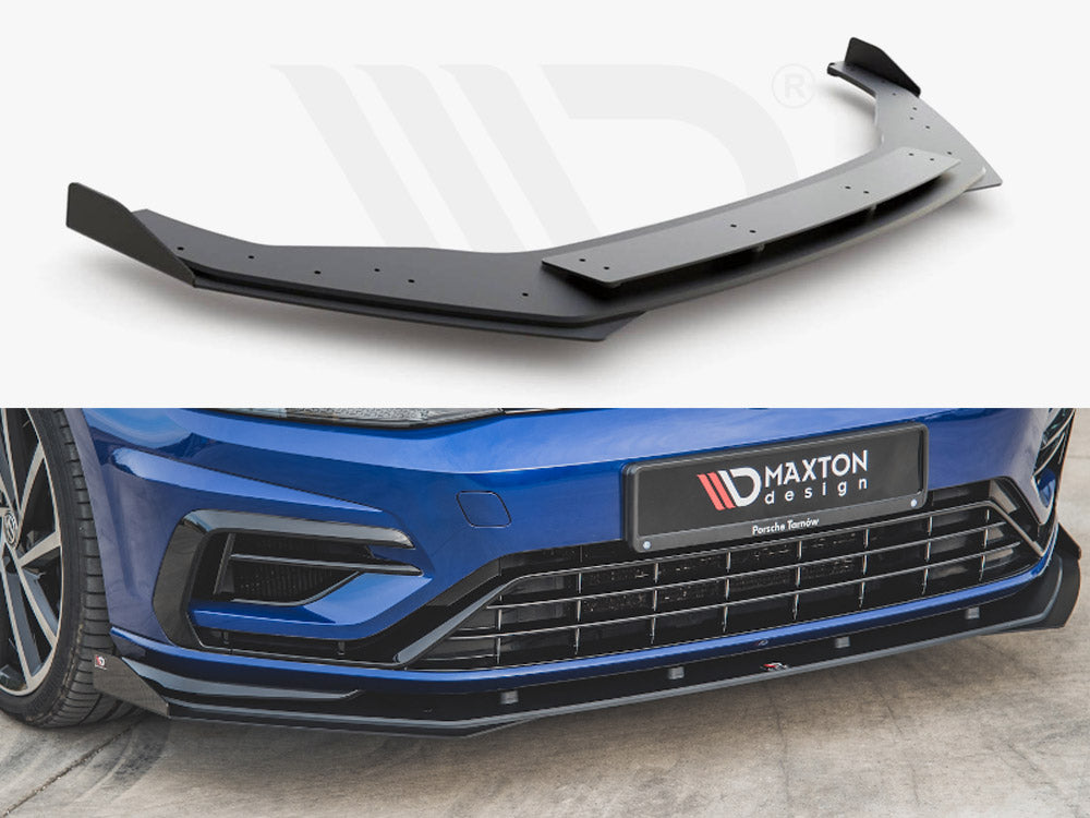 Maxton Racing Front Splitter + Flaps VW Golf 7 R / R-Line Facelift