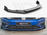 Maxton Racing Front Splitter V.2 VW Golf 7 R / R-Line Facelift