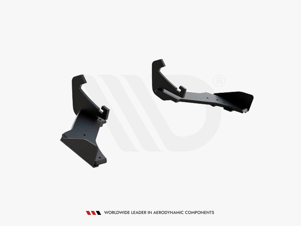 Street PRO Rear Side Splitters + Flaps compatible with Volkswagen Golf R Mk7 Facelift