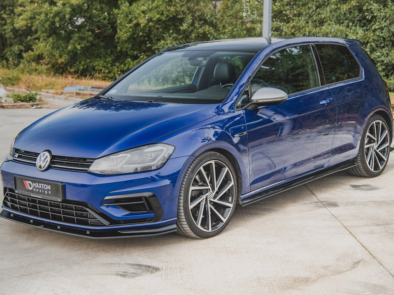 Maxton Racing Side Skirts Diffusers VW Golf 7 R / R-Line Facelift
