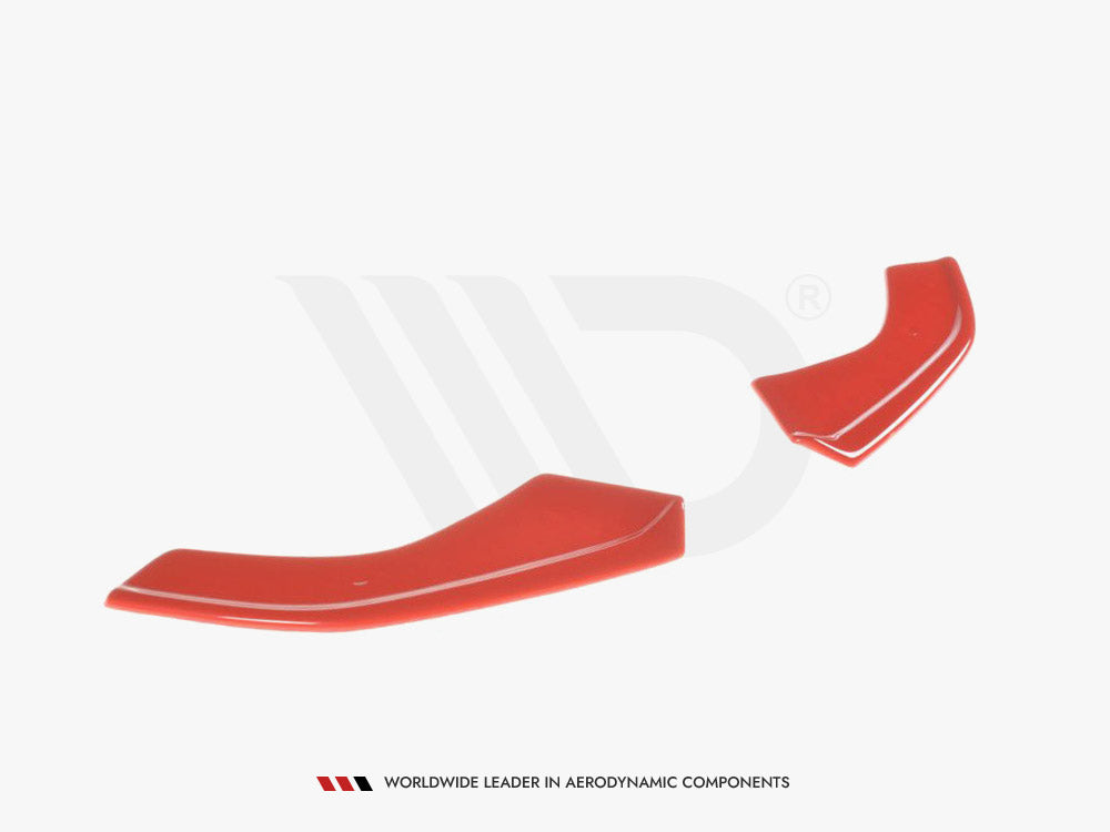 Front Splitter V.8 compatible with VW Golf 7 R / R-Line Facelift - Carbon Look