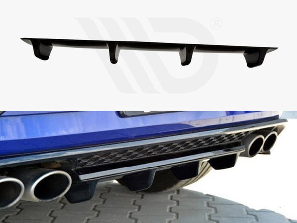 MAXTON DESIGN Central Rear Splitter VW Golf VII R Facelift (2017-)