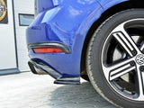Rear Side Splitters compatible with VW Golf 7 R / R-Line Facelift - Carbon Look