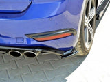 Rear Frames For Lights compatible with VW Golf 7 R / R-Line Facelift - Carbon Look